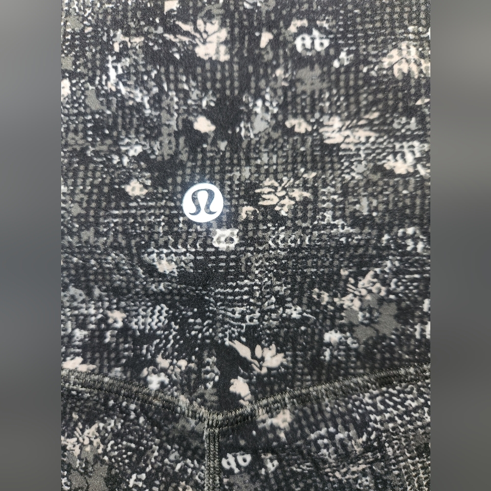 lululemon athletica Black and White Patterned Leggings